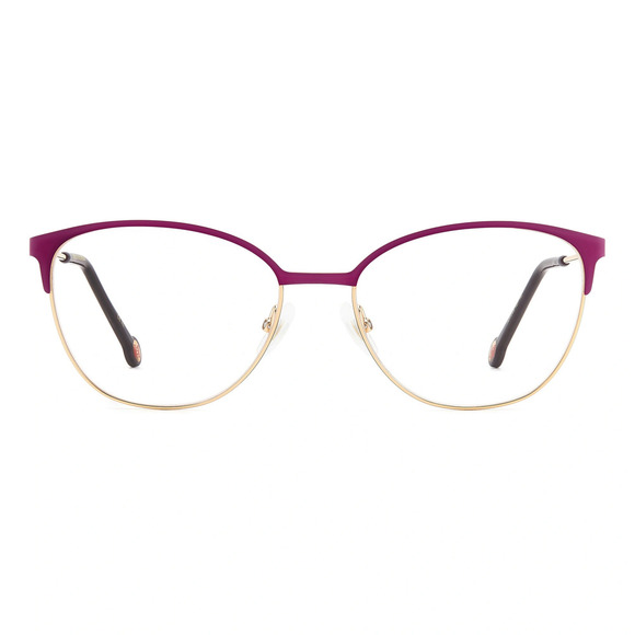 NWT Carolina Herrera HER0120-YEP-55 Gold Purple 55mm Eyeglasses